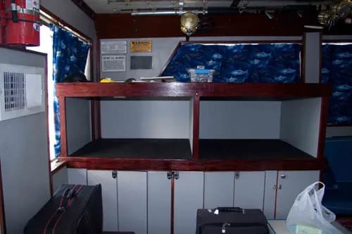 Indoor station and shelves