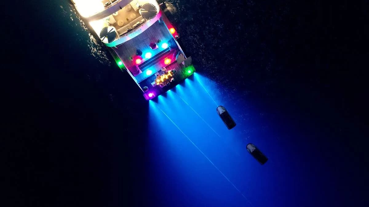 Azalea Liveaboard at night