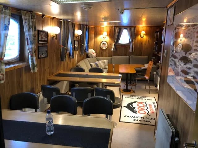 Indoor lounge and dining area