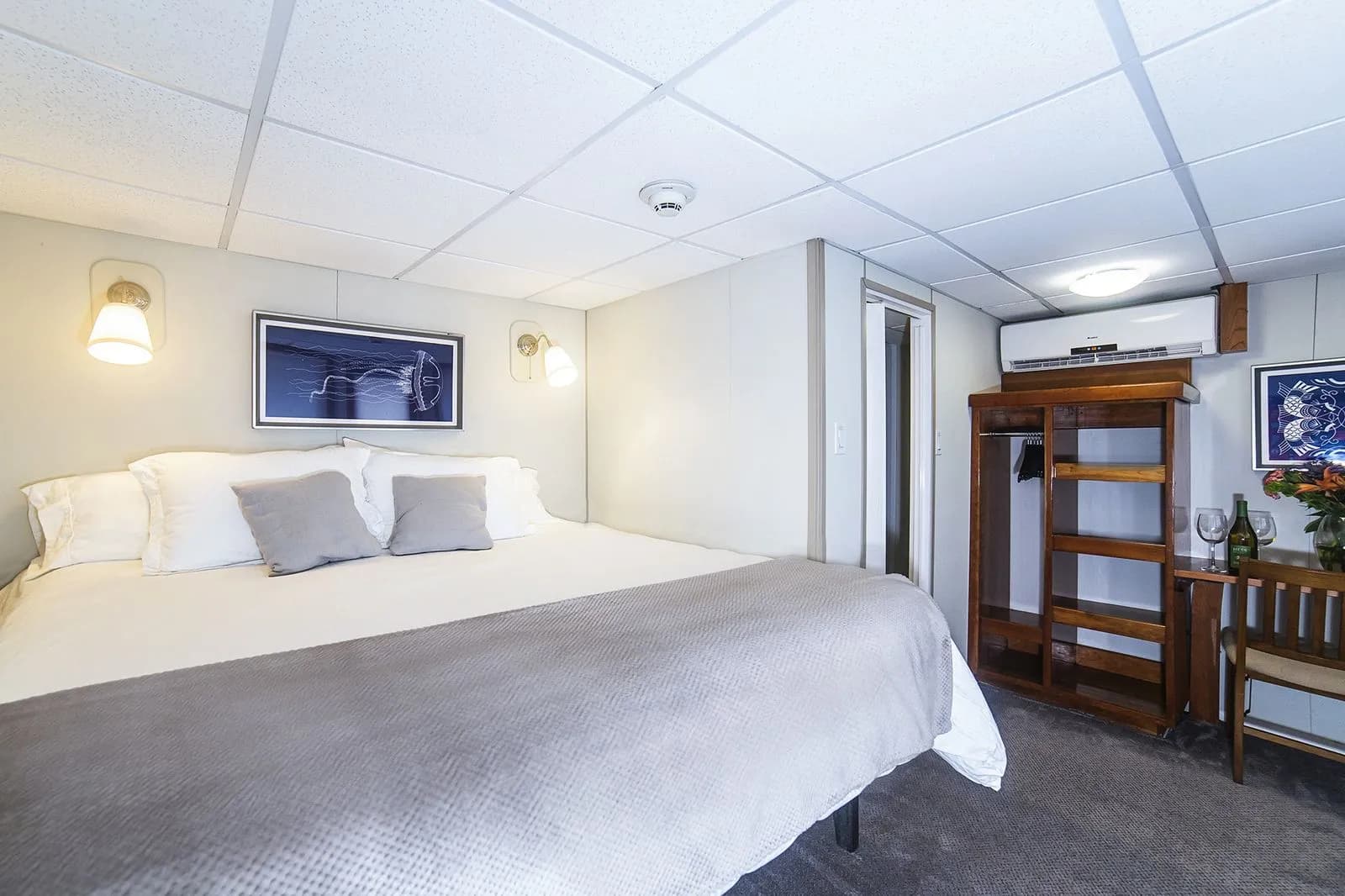 Spacious accommodations aboard the Nautilus Explorer