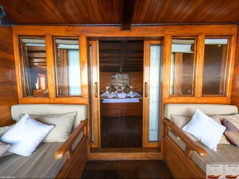Master cabin exterior of the Damai I Liveaboard