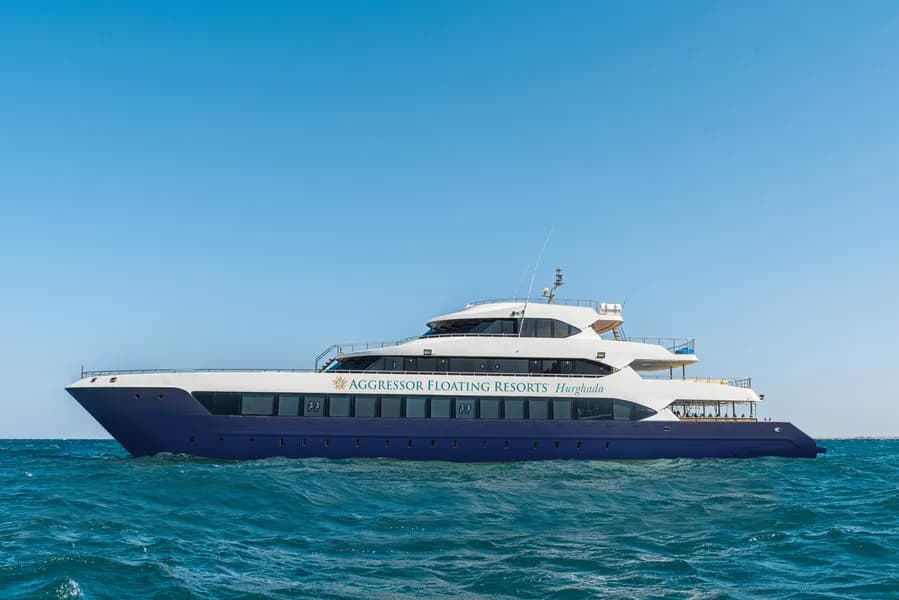 The Aggressor Floating Resort on the water