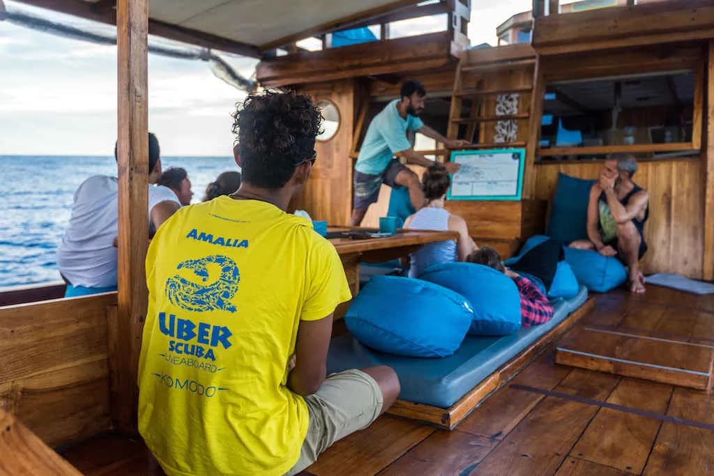 Guests having a briefing