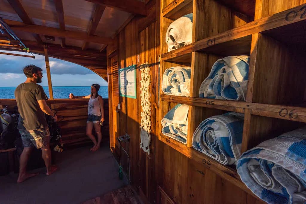 Towel neatly organized