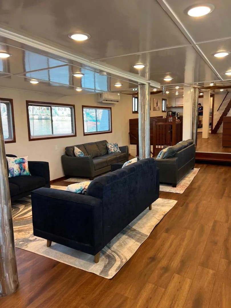 Indoor salon with couches