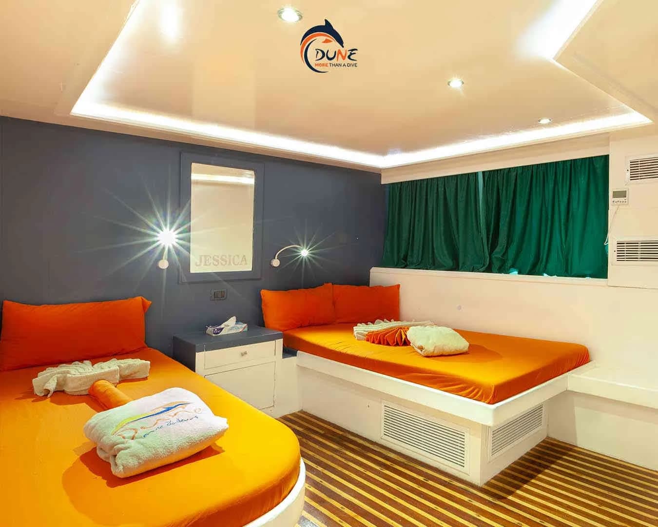 Twin bed accommodations