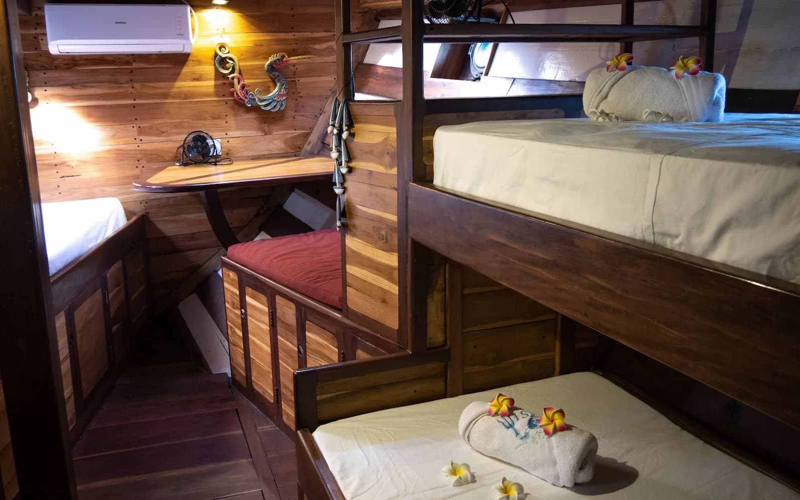 Bunk beds in the accommodation