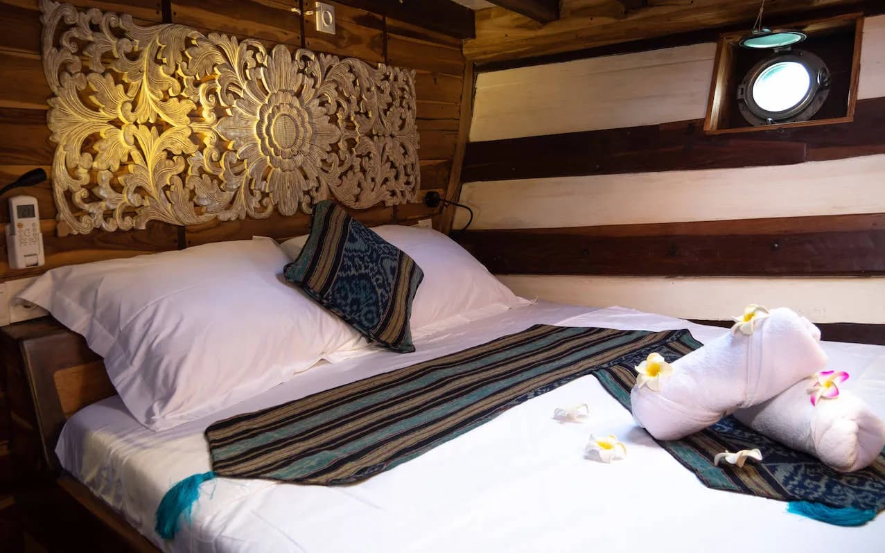 Comfortable accommodations onboard