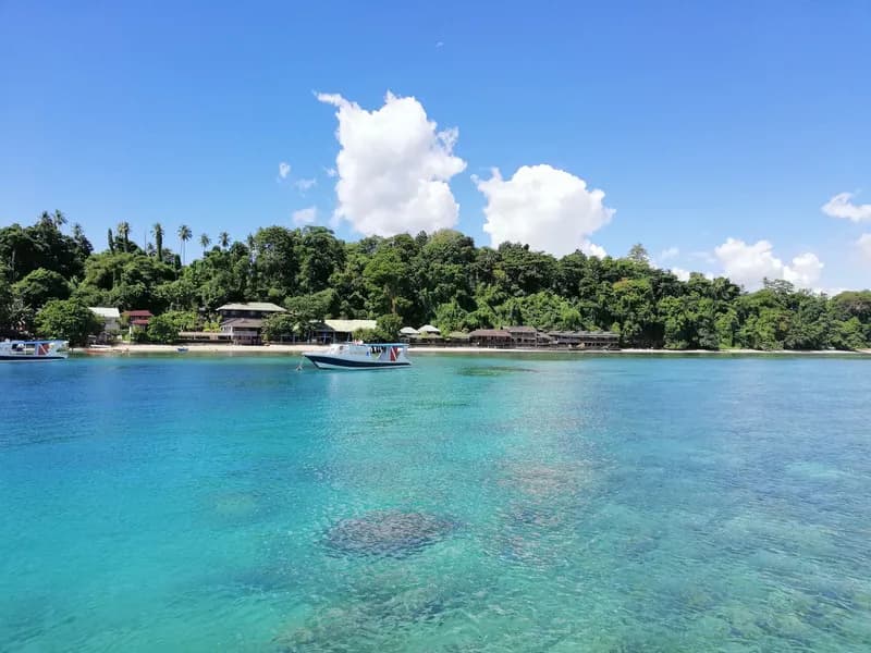 View of Bastianos Dive Resort Bunaken from the sea View of Bastianos Dive Resort Bunaken from the sea