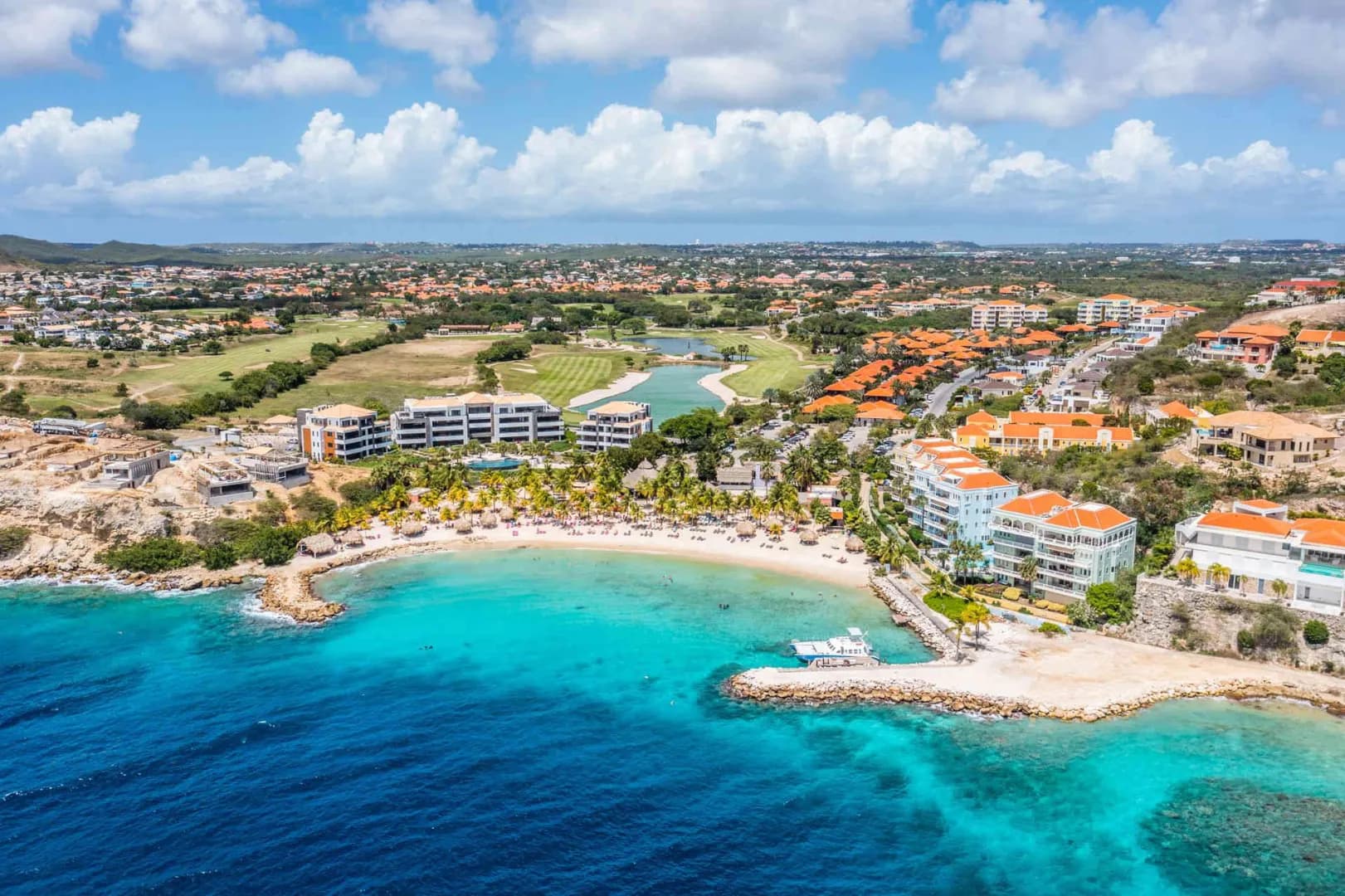 Aerial view of the Blue Bay Lodges Curacao Aerial view of the Blue Bay Lodges Curacao