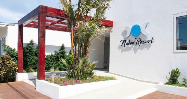 Welcoming area of Naboo Resort & Dive Center.