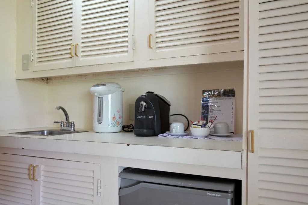 Kitchen in a penthouse suite at El Galleon