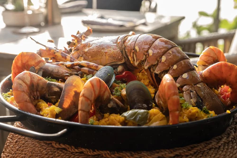 Meals served at the Manami Resort restaurant Meals served at the Manami Resort restaurant