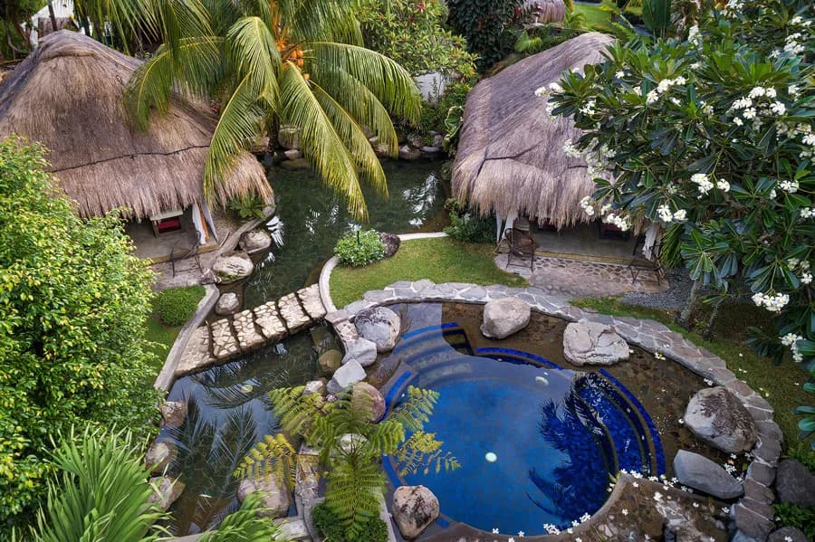 An aerial view of the spa at Atmosphere Resort. An aerial view of the spa at Atmosphere Resort.