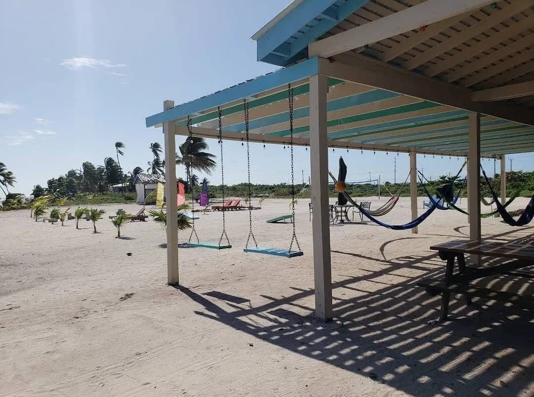 Swings on the beach Swings on the beach