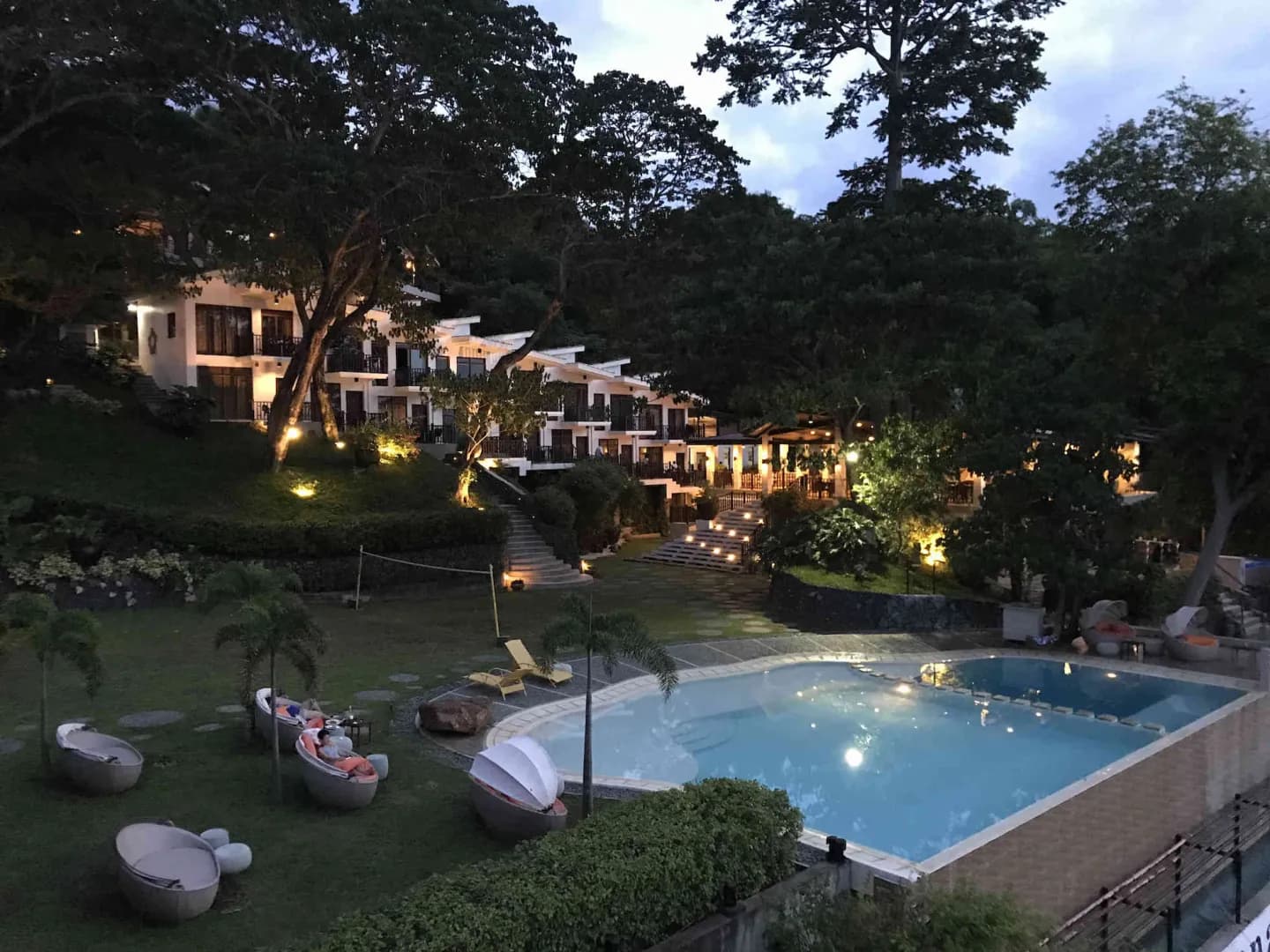 Aiyanar resort at night