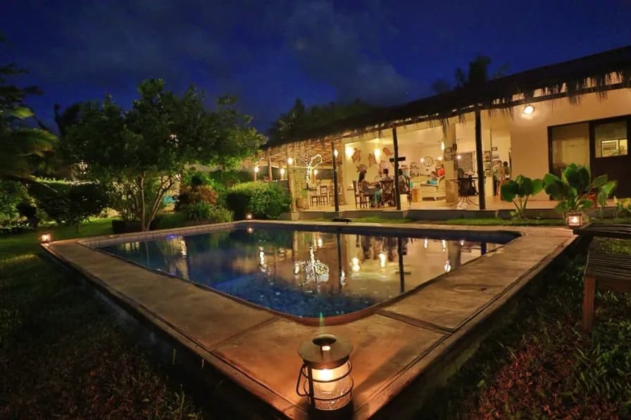 Night View of the Pool at Casa Bab Night View of the Pool at Casa Bab