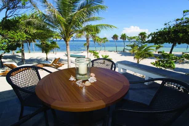 Beachside table and chairs