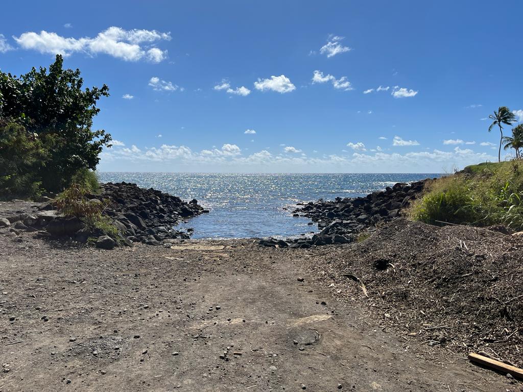 Shore diving entry point at Koloa Landing, Kauai