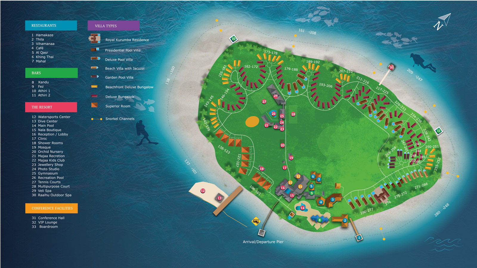 Kurumba Resort Map