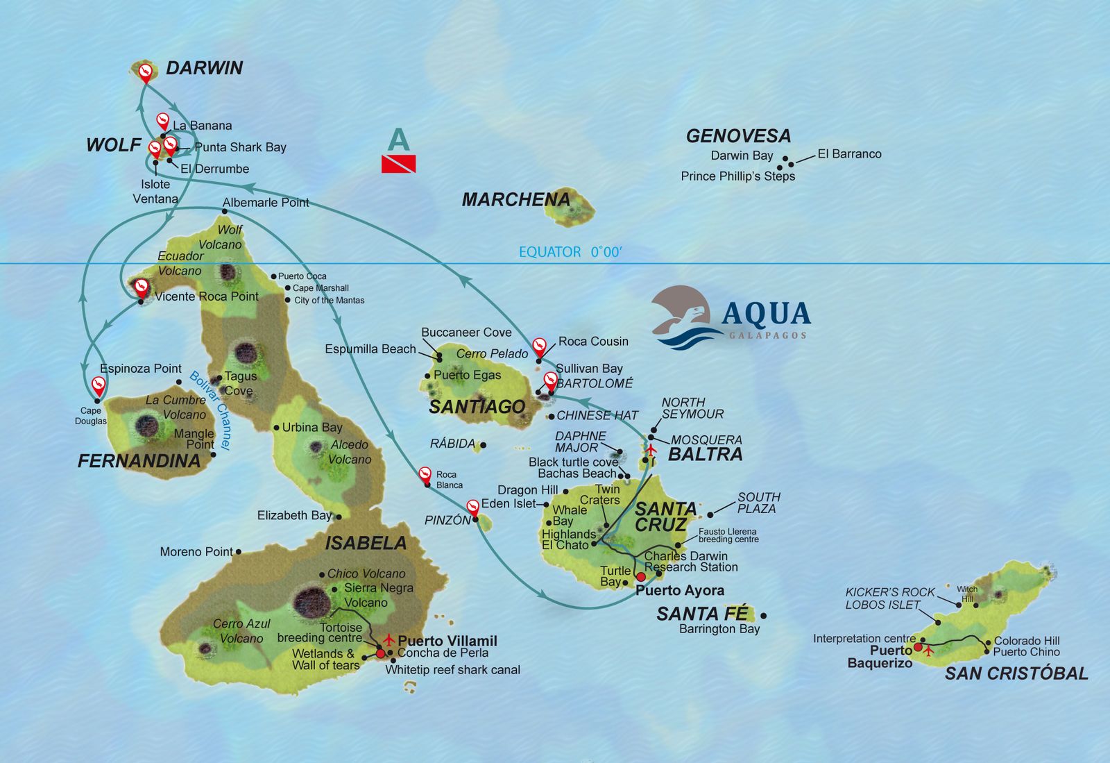 M/Y Aqua diving liveaboard in Galapagos