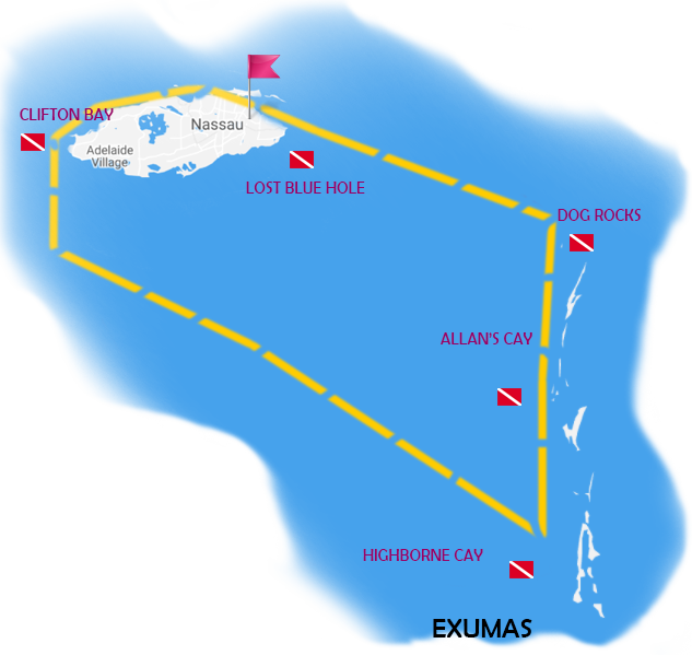 Exuma Route Map