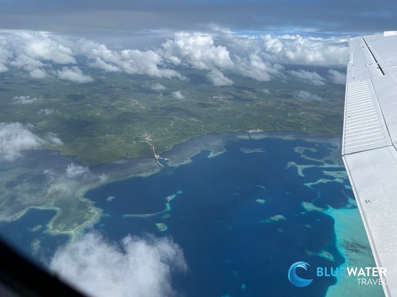 View from the plane getting to Yap from Palau with PMA