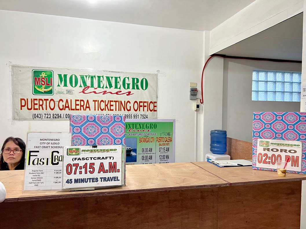 Ticket counter in the office