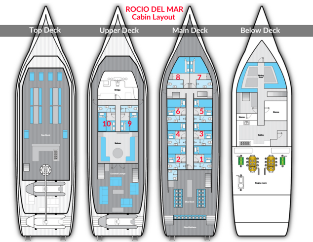 Rocio Del Mar Deck Plan