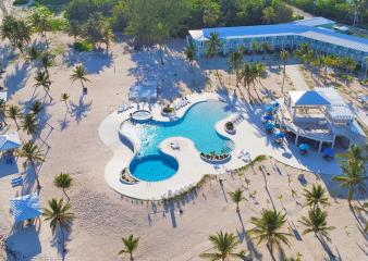Aerial view of Cayman Brac Beach Resort