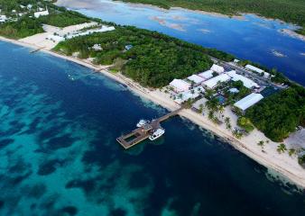 Aerial view of Little Cayman Beach Resort