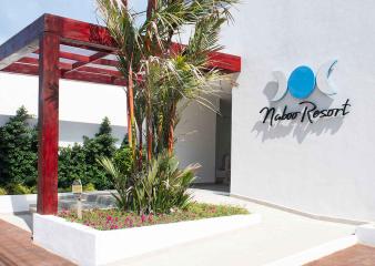 Welcoming area of Naboo Resort & Dive Center.