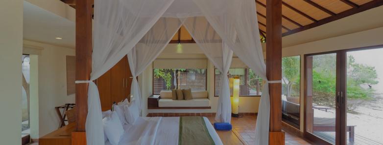 The Menjangan Beach Villa Bed