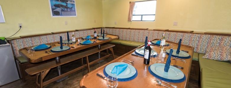 Quino El Guardian Liveaboard Dining Room