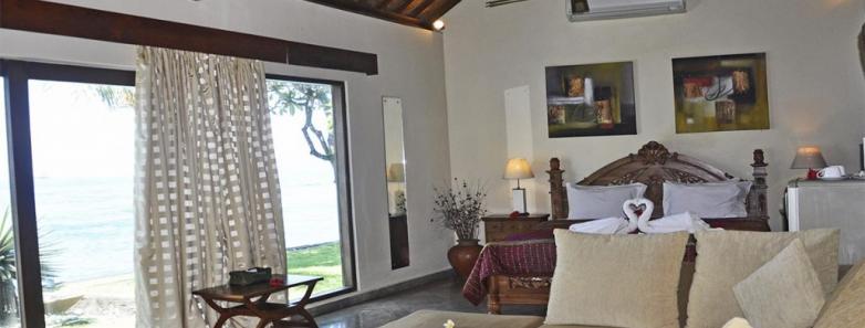 A double superior villa interior at Bayshore Villas Candidasa.
