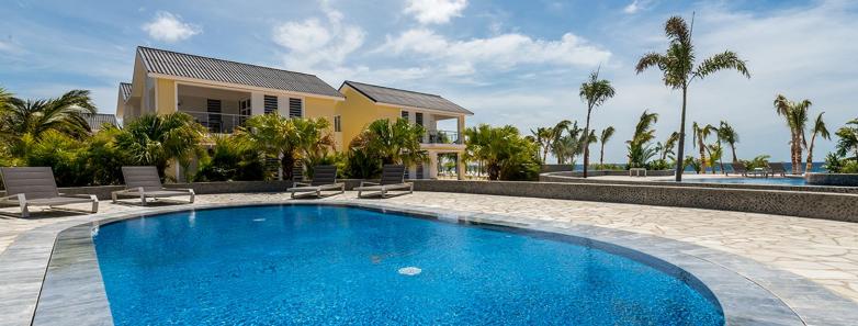 A swimming pool at Delfins Beach Resort Bonaire.
