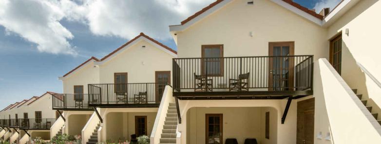 A row of rooms at Livingstone Jan Thiel Beach Resort