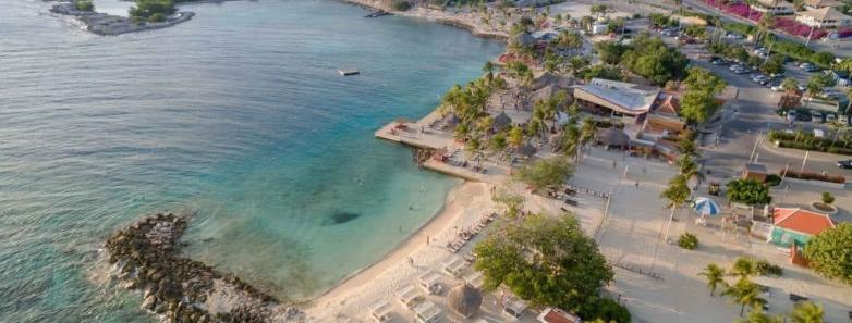 Aerial view of Livingstone Jan Thiel Beach Resort