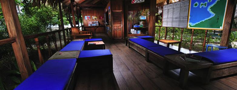 The dive center at Siladen Resort & Spa Bunaken