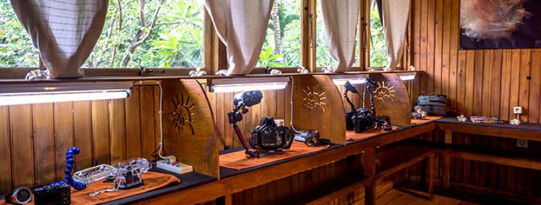 The camera room at Siladen Resort & Spa Bunaken