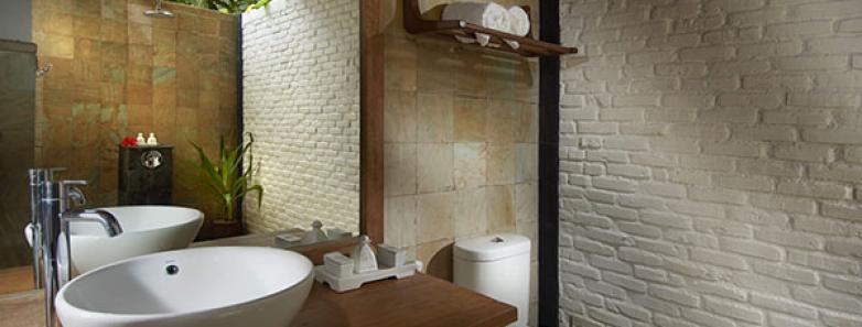 Luxury Villa bathroom at Siladen Resort & Spa Bunaken