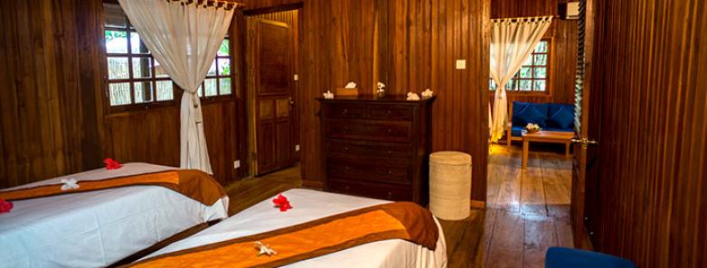 Bedroom in Nusa Indah Villa at Siladen Resort & Spa Bunaken