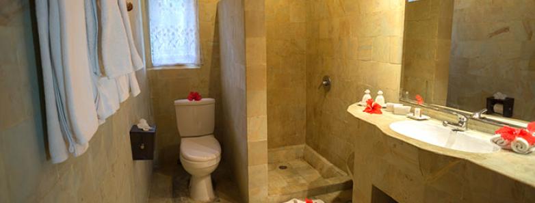 Nusa Indah Villa bathroom at Siladen Resort & Spa Bunaken